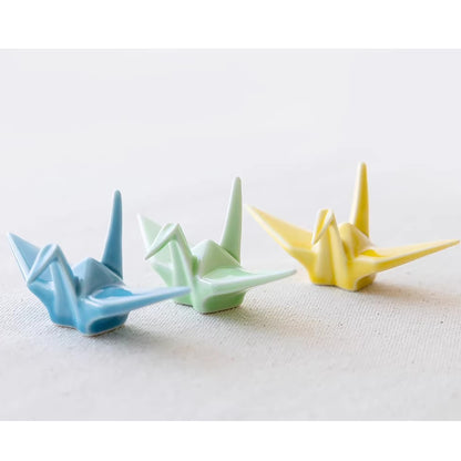 Repose-baguettes grue origami Arita six couleurs