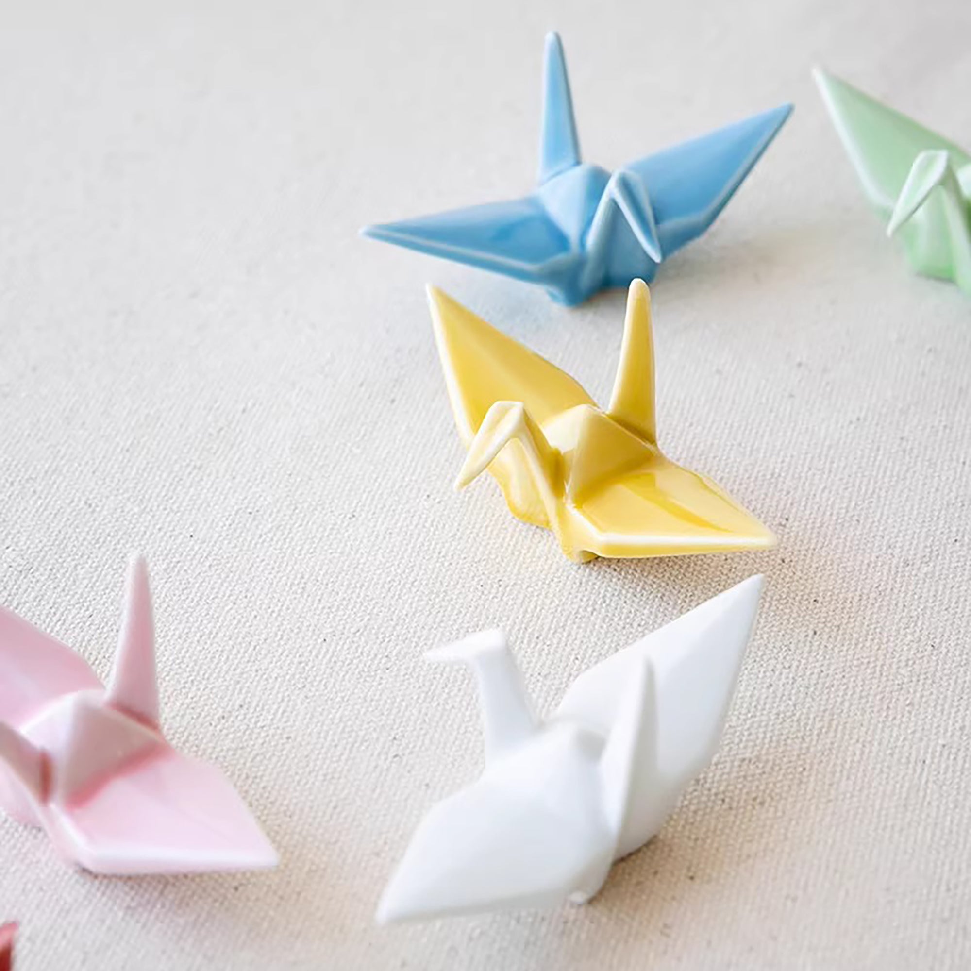 Repose-baguettes grue origami Arita six couleurs