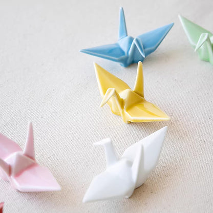 Repose-baguettes grue origami Arita six couleurs