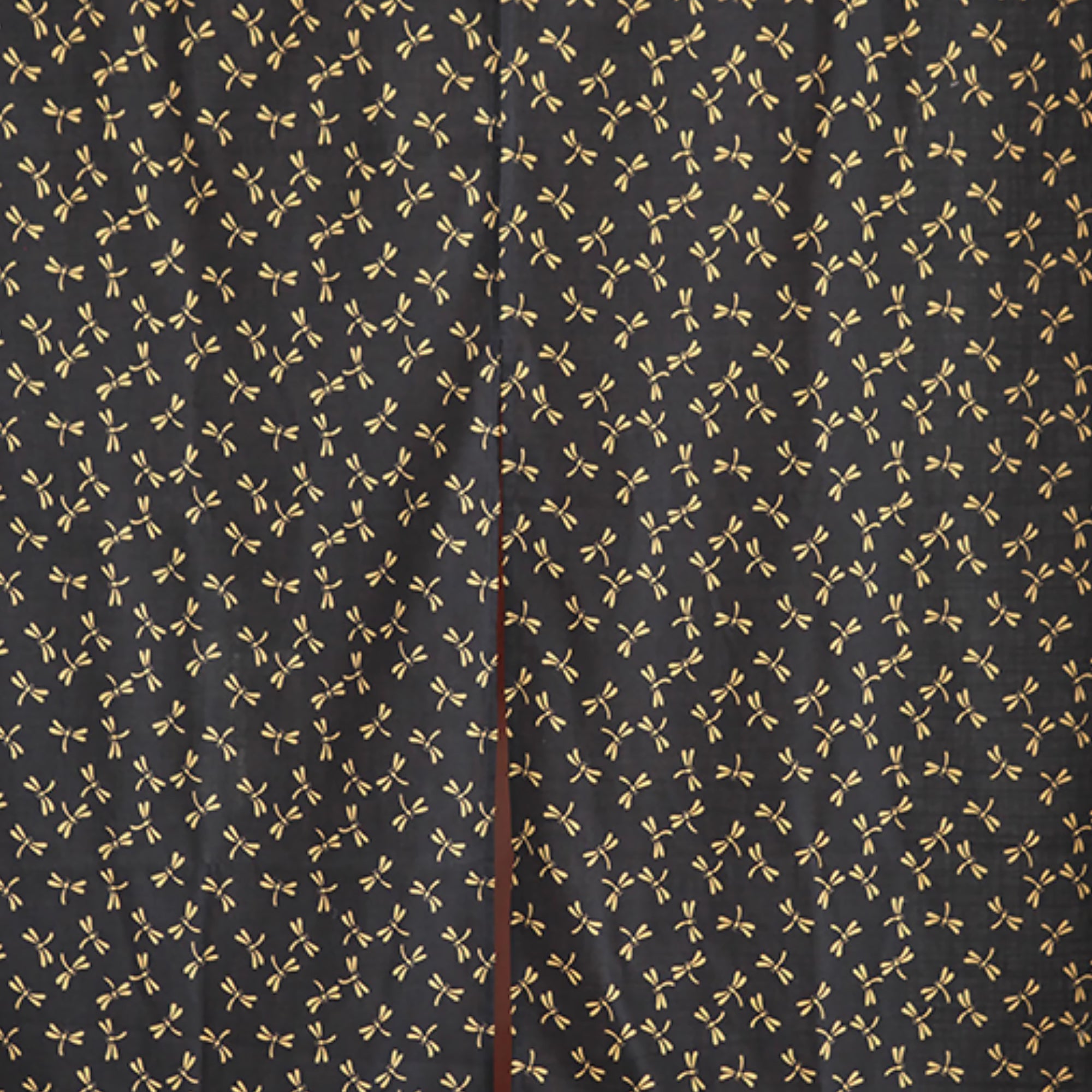 Noren japonais en coton avec design semi-transparent à deux pans