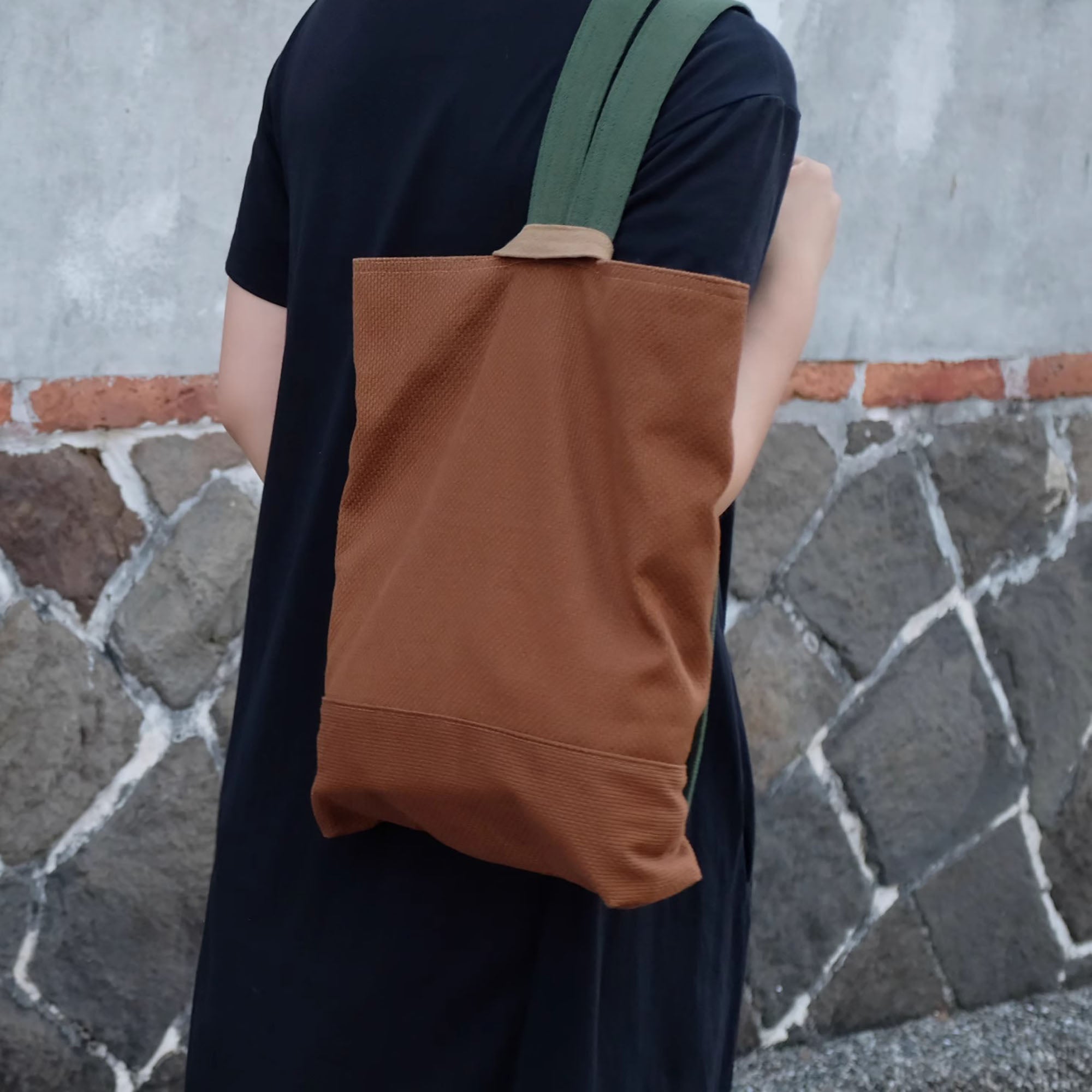 Sac à dos en coton de Kendo avec design minimaliste rétro 