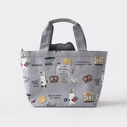 Sac à main chat Kusuguru avec poches intérieures