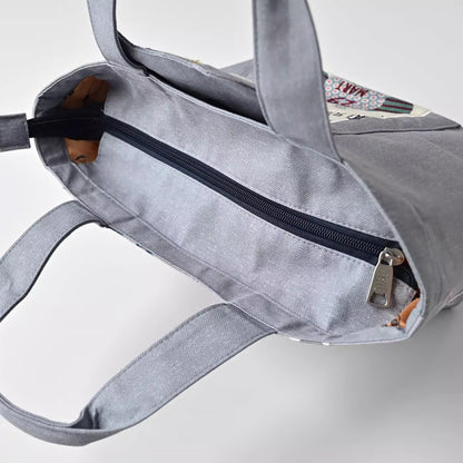 Sac à main chat Kusuguru avec poches intérieures