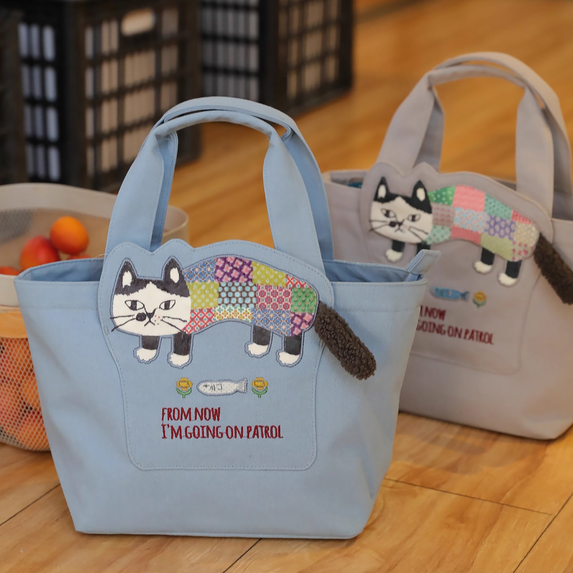 Sac à main chat Kusuguru avec poches intérieures