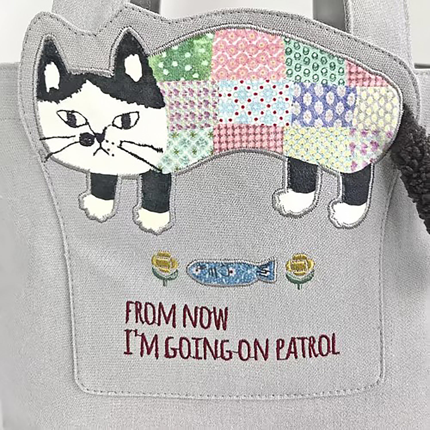 Sac à main chat Kusuguru avec poches intérieures