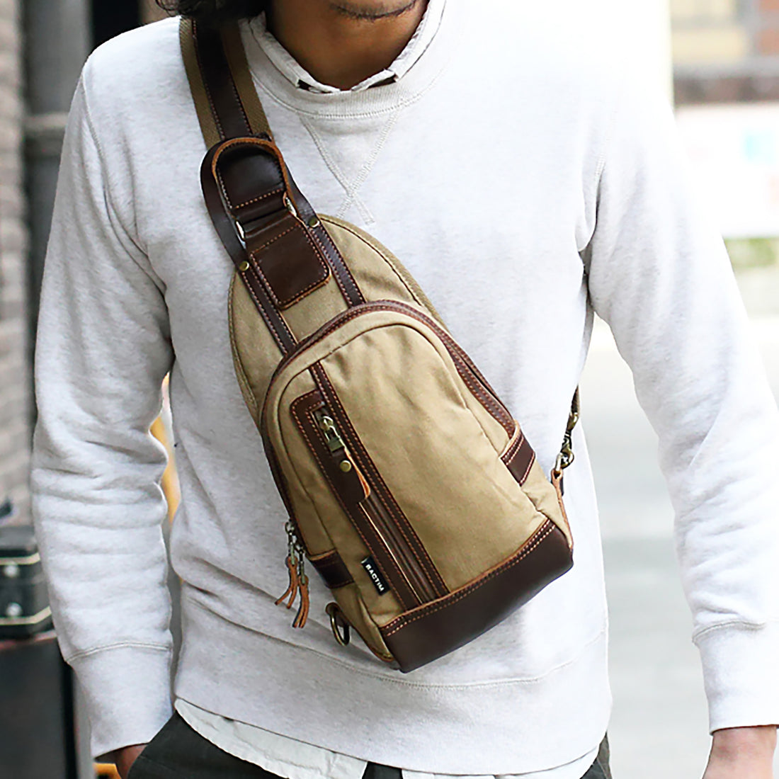 SAC BANANE pour HOMME en CANVAS