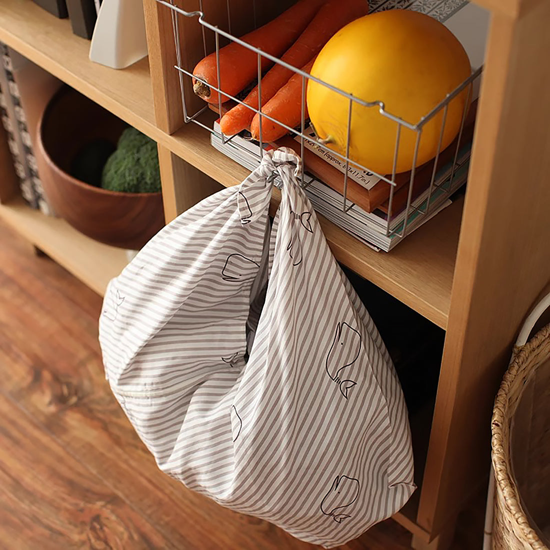 Sac à bento style furoshiki japonais en coton