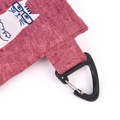 Sac de courses pliable Kusuguru avec motif chat japonais