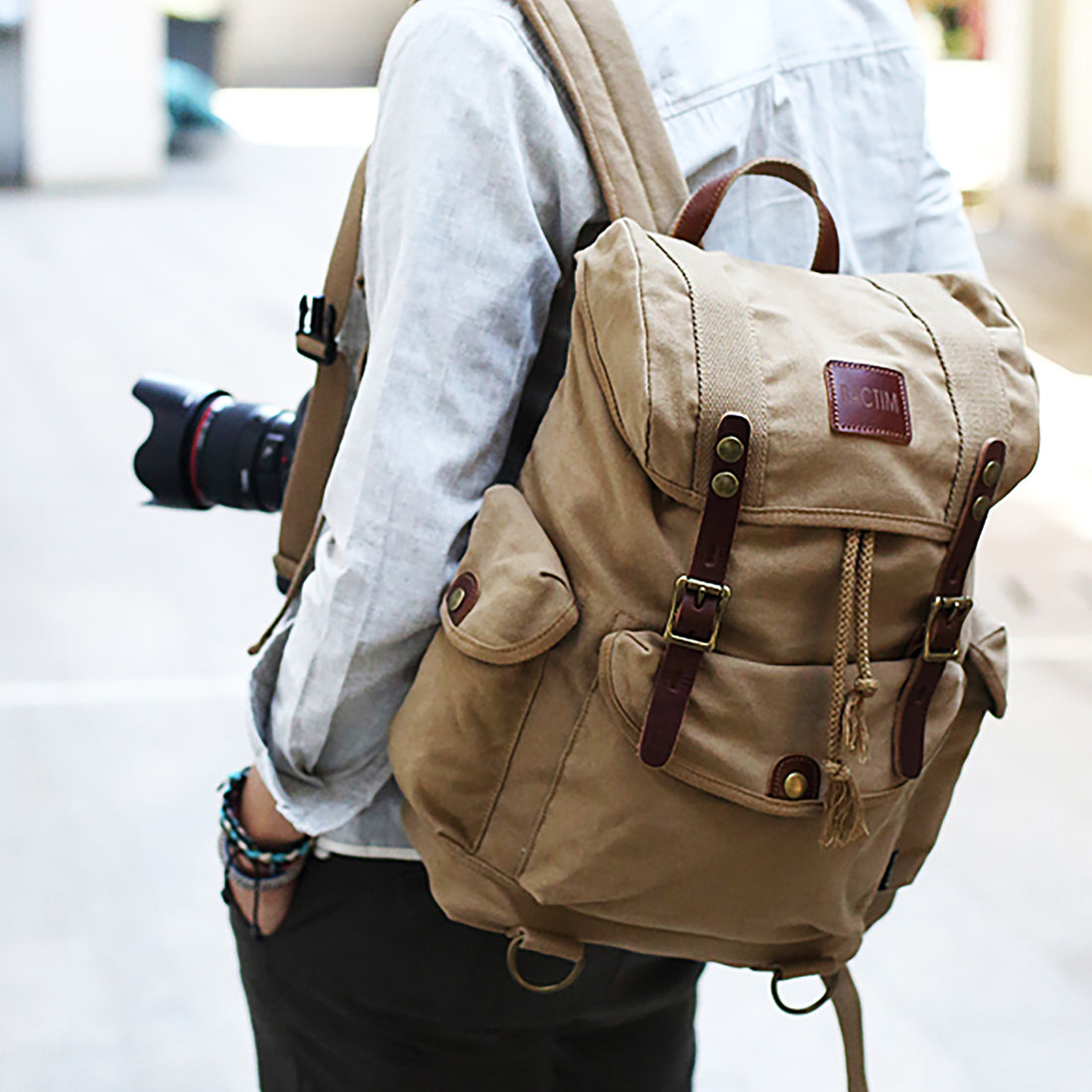 SAC à DOS pour HOMME en CANVAS à 15L