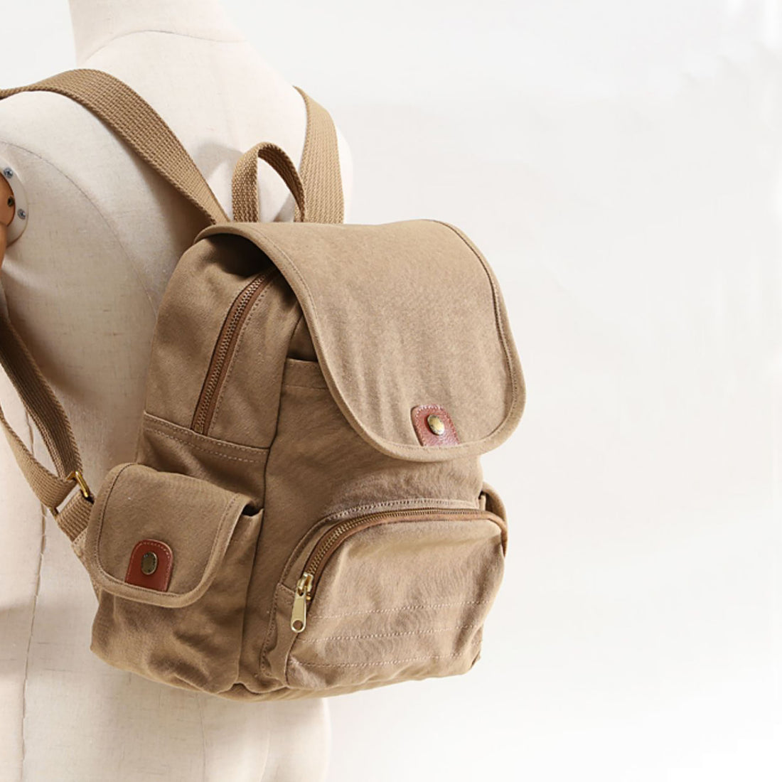 SAC à DOS pour FEMME en CANVAS CAREE