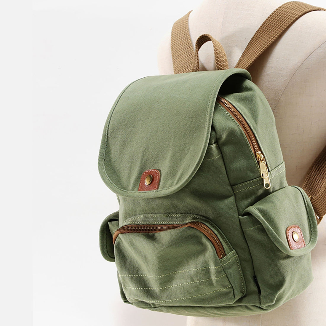 SAC à DOS pour FEMME en CANVAS CAREE