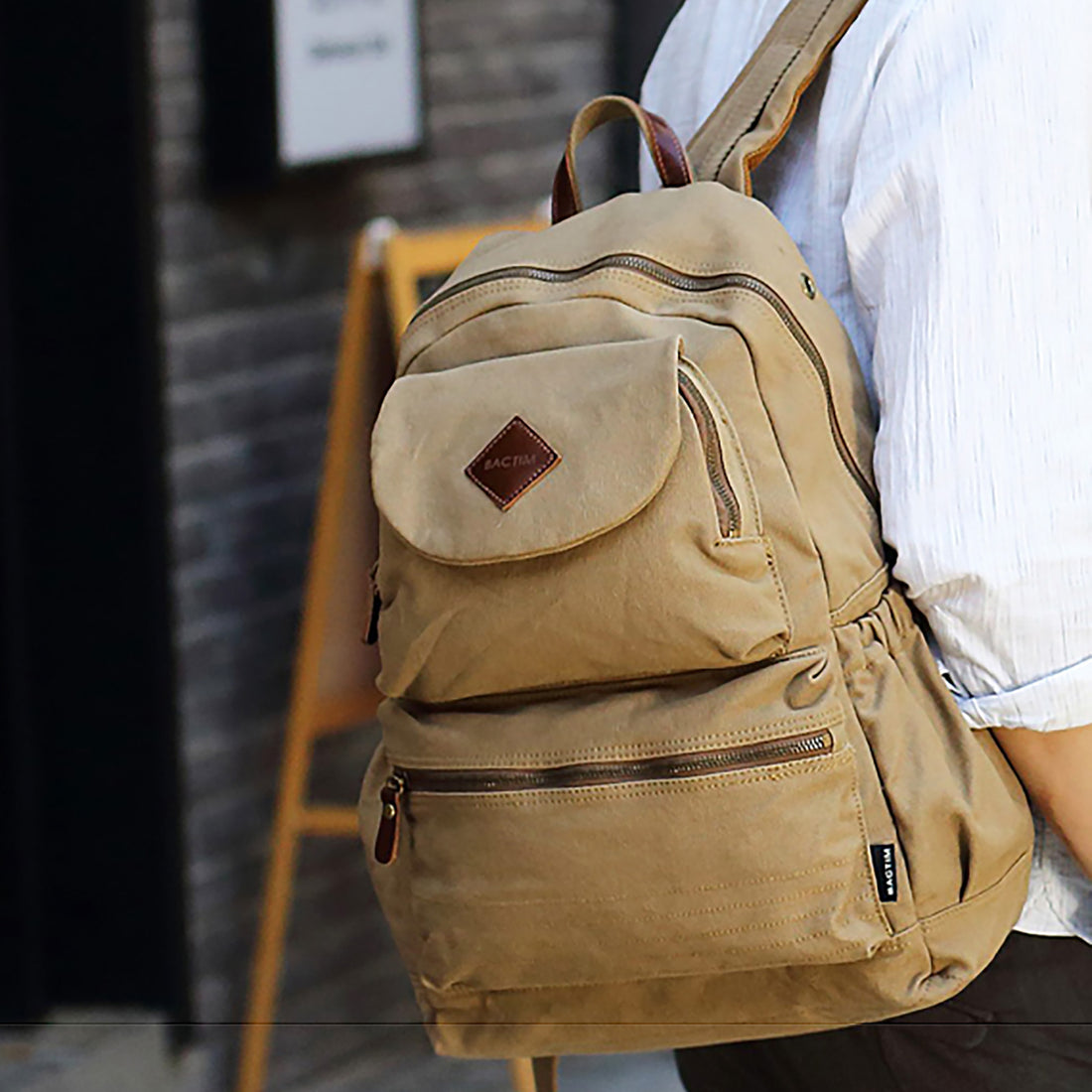 SAC À DOS POUR HOMME EN CANVAS-18L