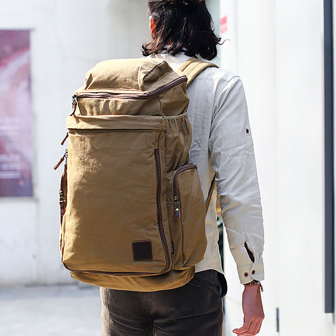 SAC à DOS pour voyage HOMME avec GRAND capacité en CANVA