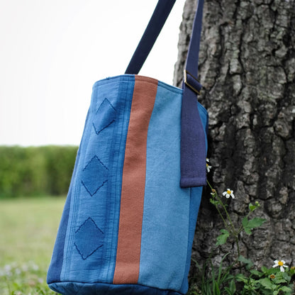 Sac seau patchwork teint à l&