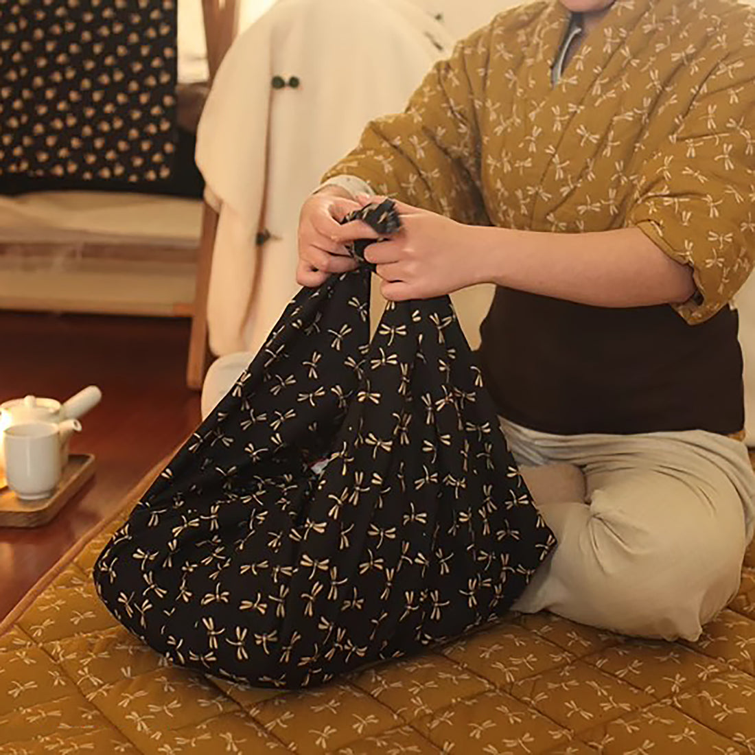 Furoshiki japonais en coton léger 