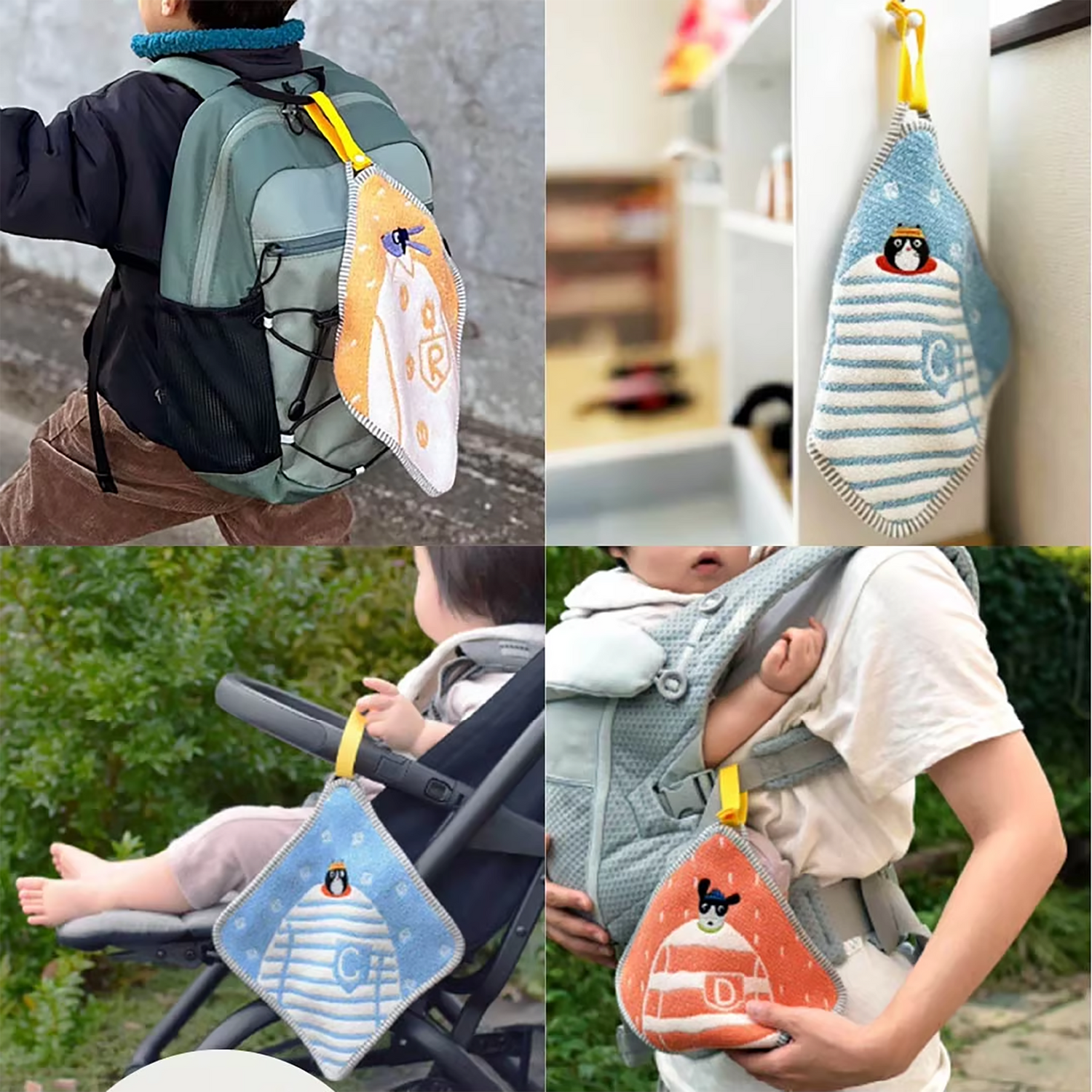 Serviette enfant OSANPO en coton Imabari avec attache