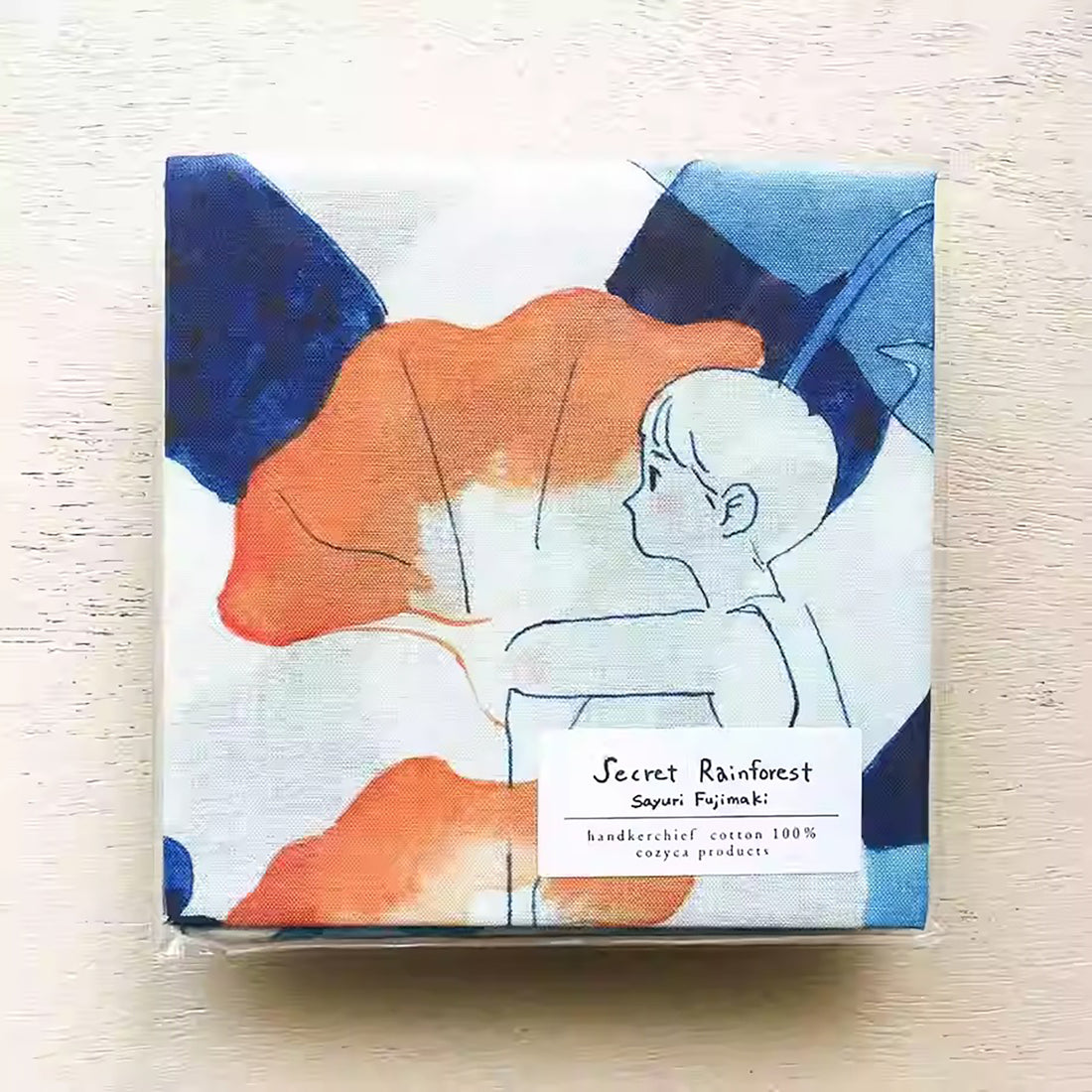 Furoshiki artistique japonais illustré multifonction