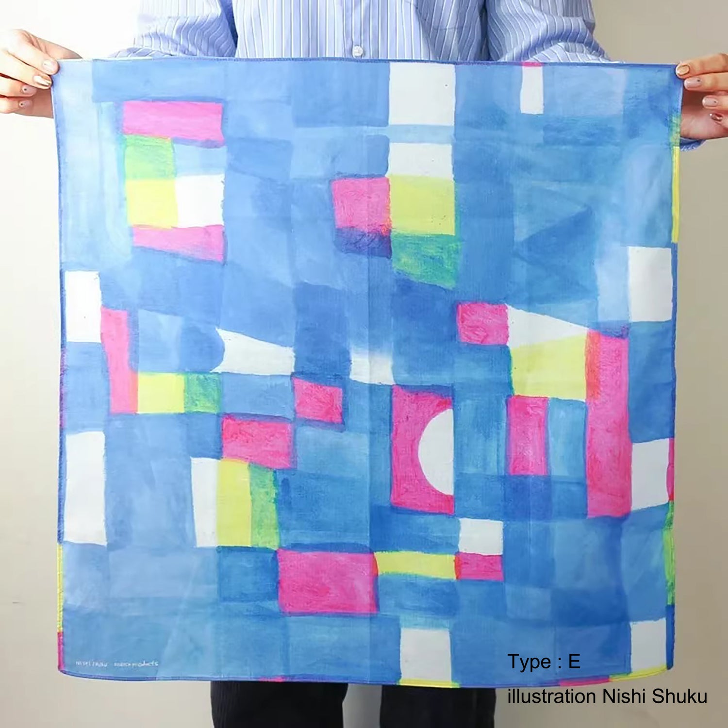 Furoshiki artistique japonais illustré multifonction