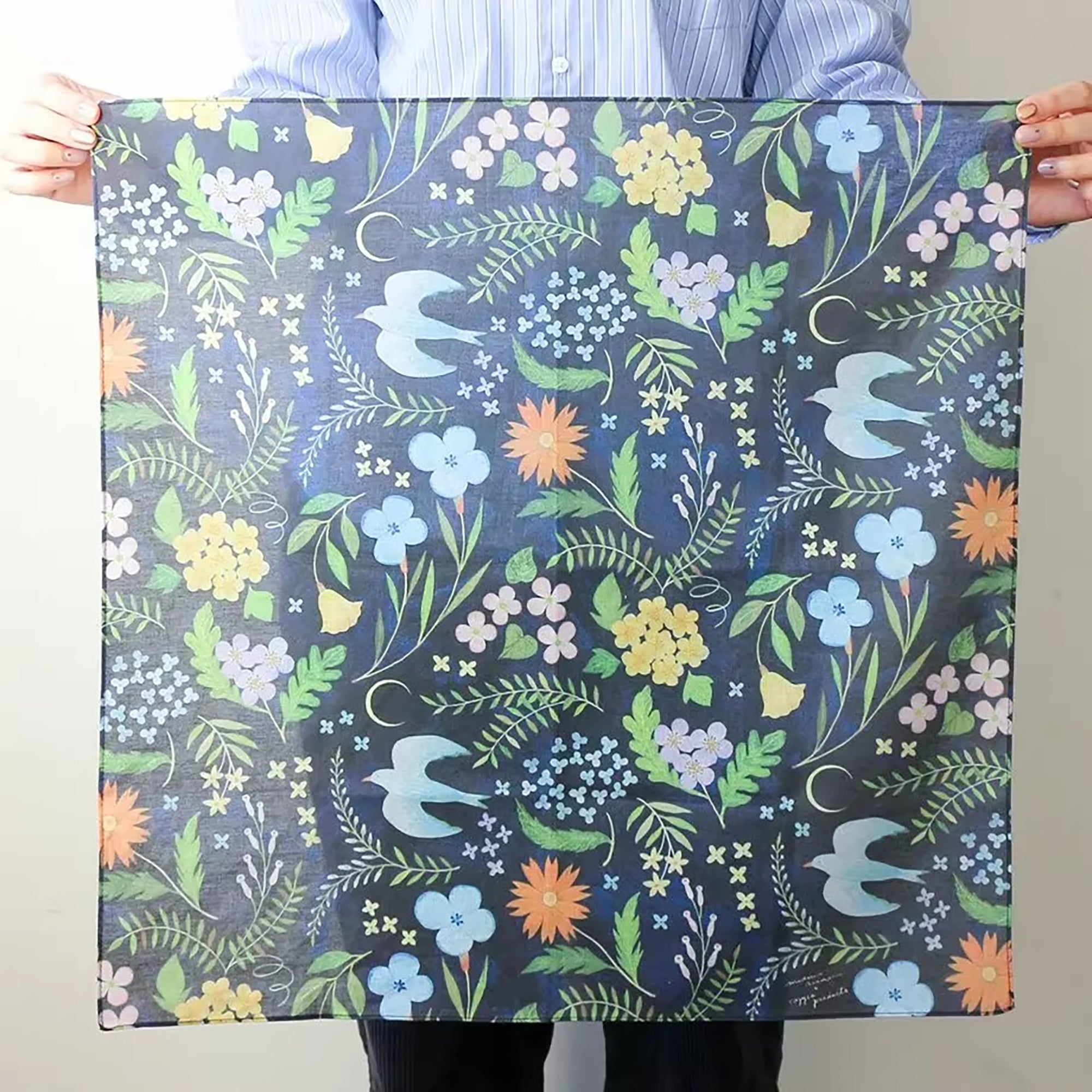 Furoshiki artistique japonais illustré multifonction
