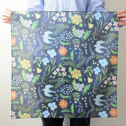 Furoshiki artistique japonais illustré multifonction