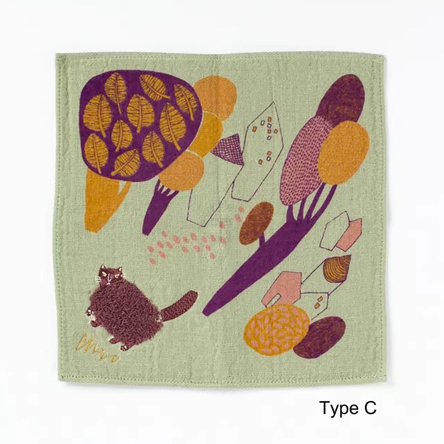Serviette Morita MiW en coton avec broderie artistique
