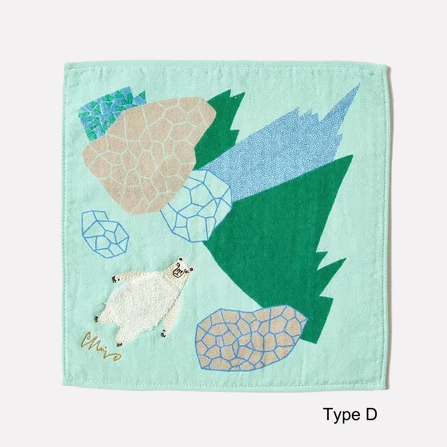 Serviette Morita MiW en coton avec broderie artistique
