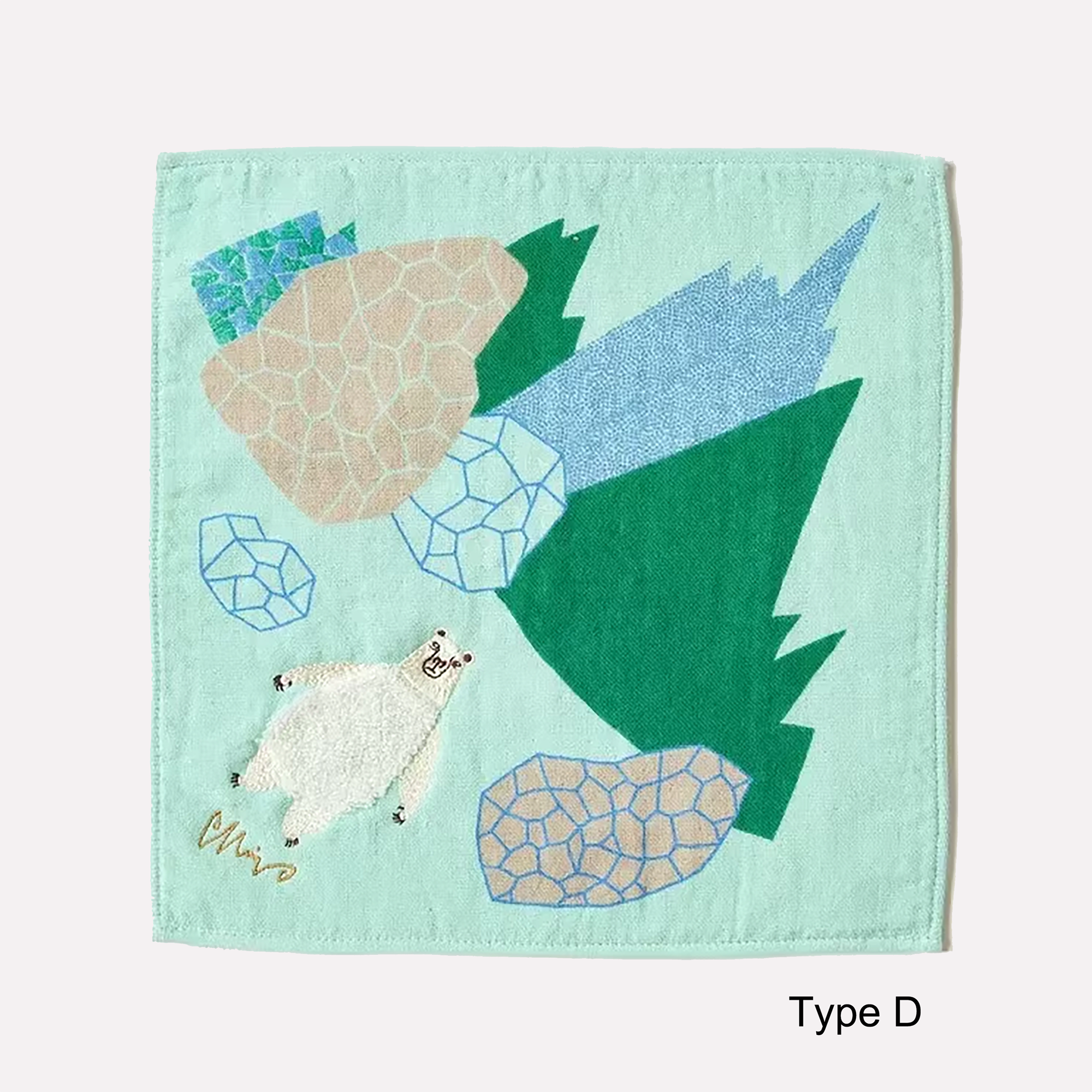 Serviette Morita MiW en coton avec broderie artistique
