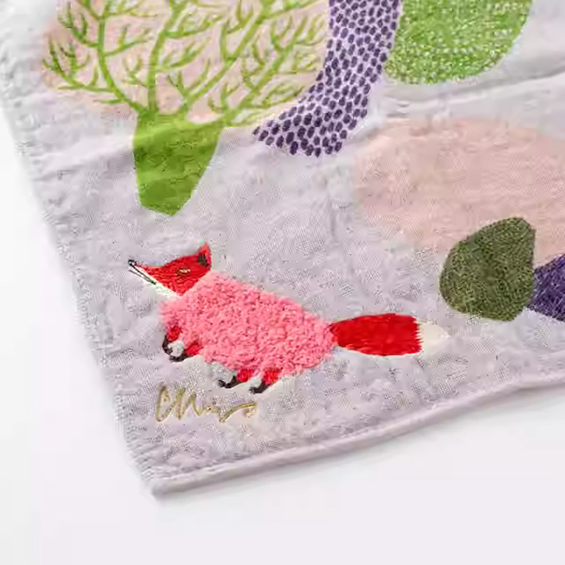 Serviette Morita MiW en coton avec broderie artistique

