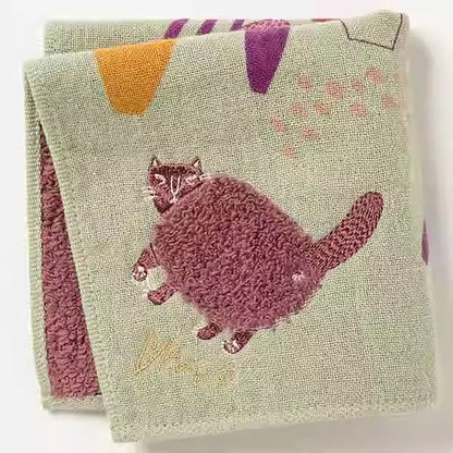 Serviette Morita MiW en coton avec broderie artistique
