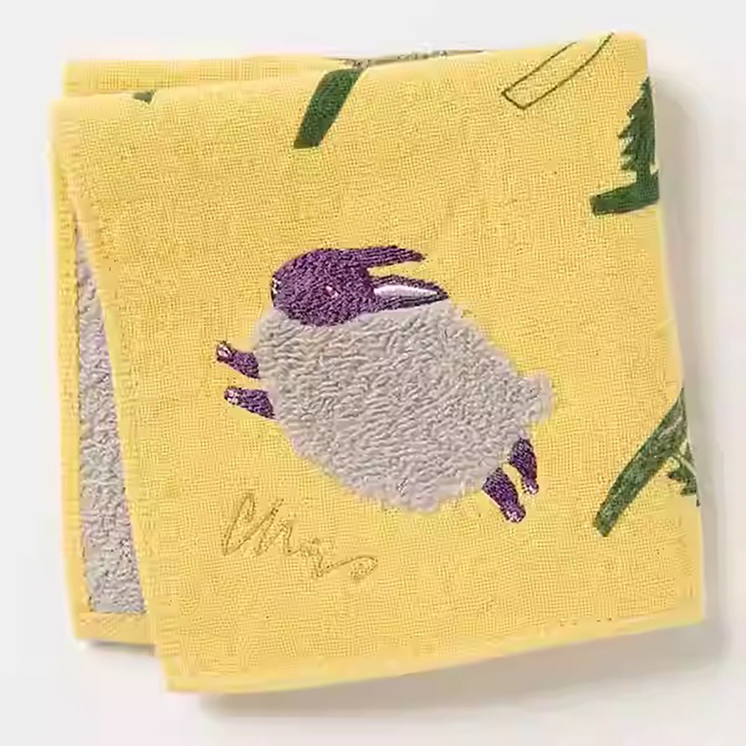 Serviette Morita MiW en coton avec broderie artistique
