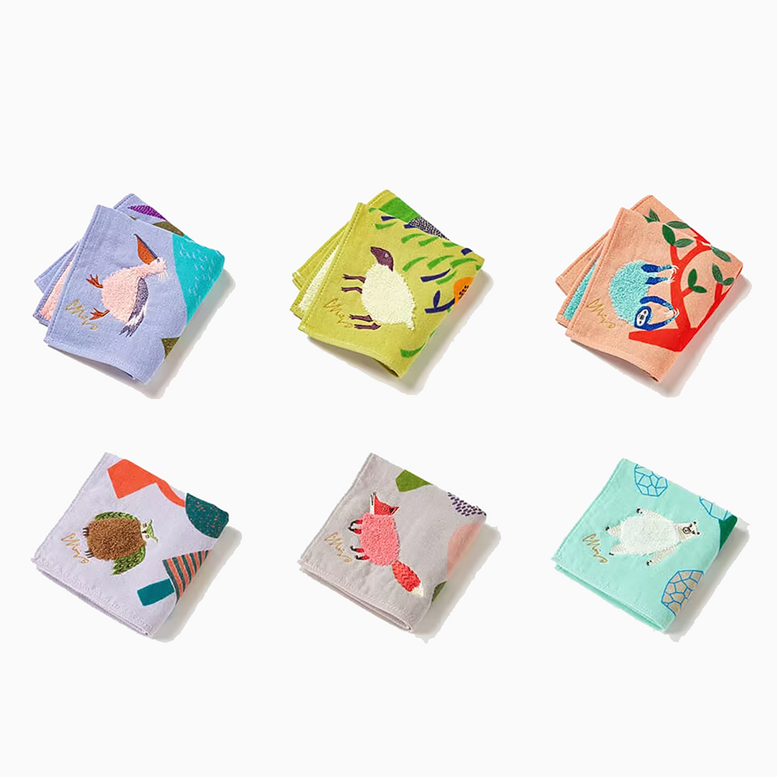 Serviette Morita MiW en coton avec broderie artistique
