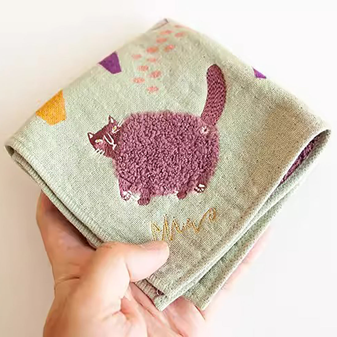 Serviette Morita MiW en coton avec broderie artistique
