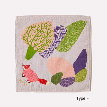 Serviette Morita MiW en coton avec broderie artistique
