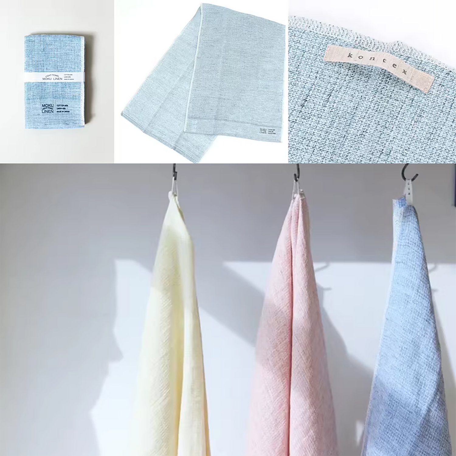 Serviette MOKU LINEN coton-lin séchage rapide légère et absorbante