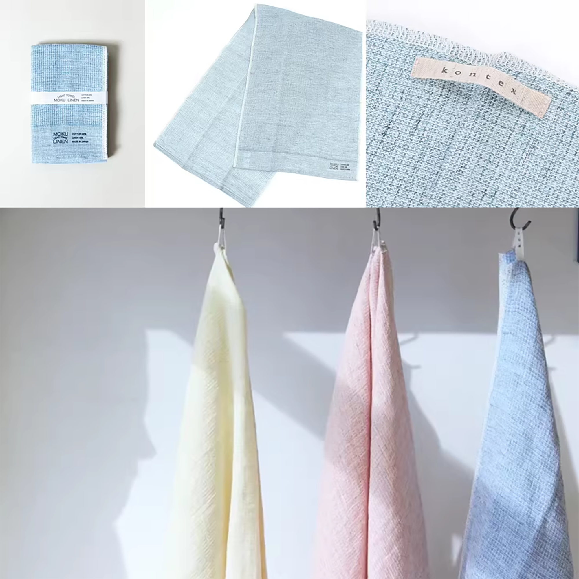 Serviette MOKU LINEN coton-lin séchage rapide légère et absorbante