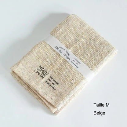 Serviette MOKU LINEN coton-lin séchage rapide légère et absorbante