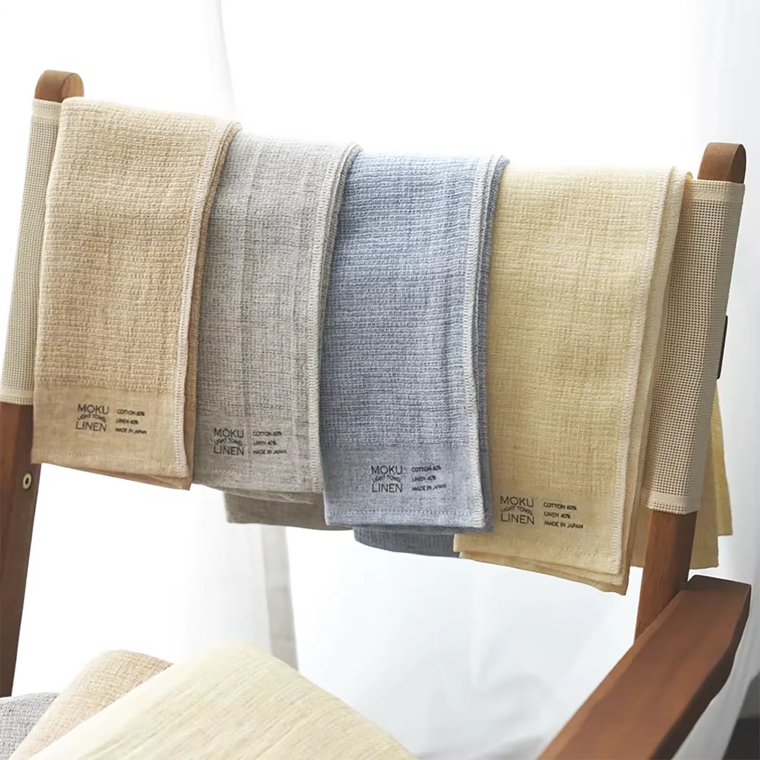 Serviette MOKU LINEN coton-lin séchage rapide légère et absorbante