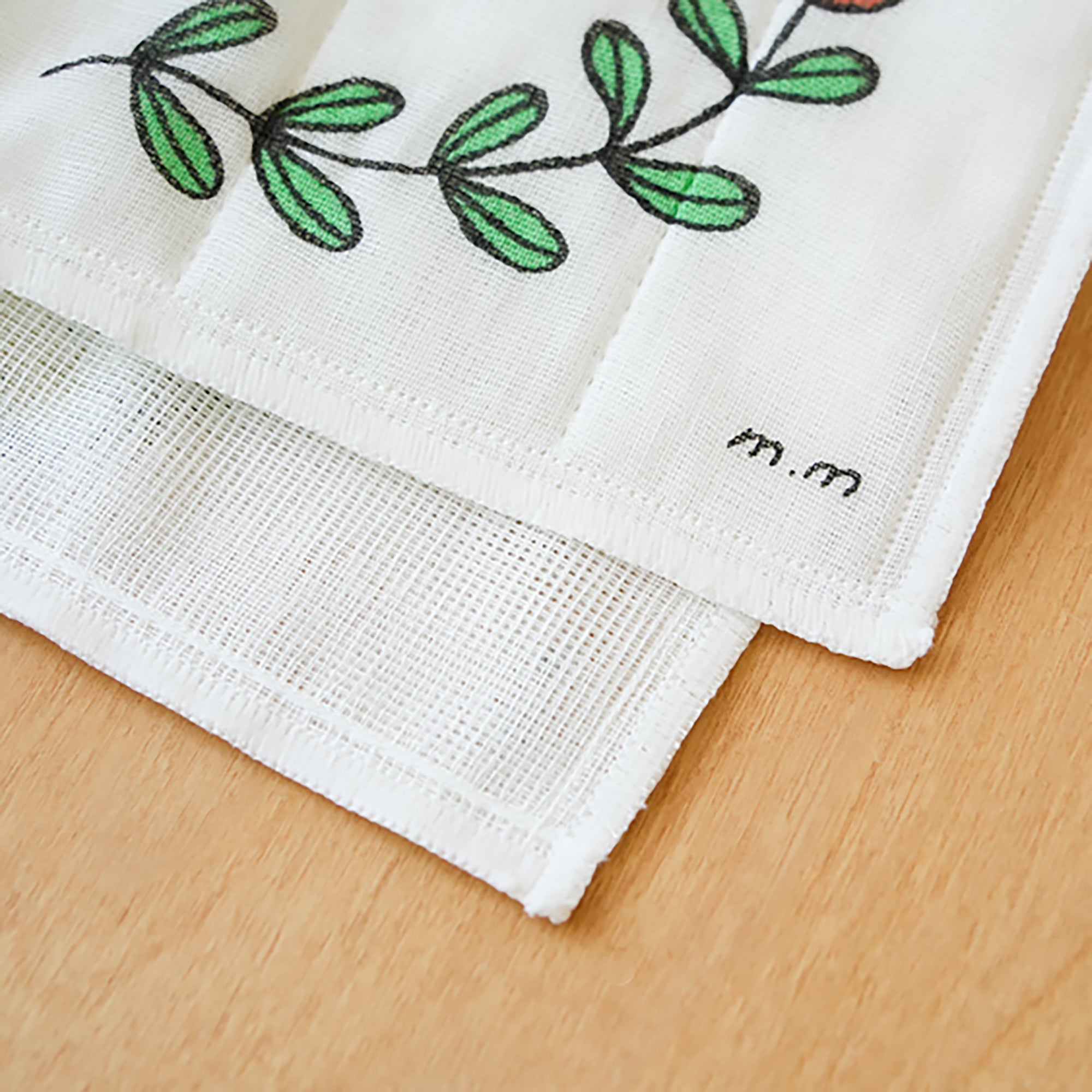 Serviette en coton illustré par Miyuki Matsuo