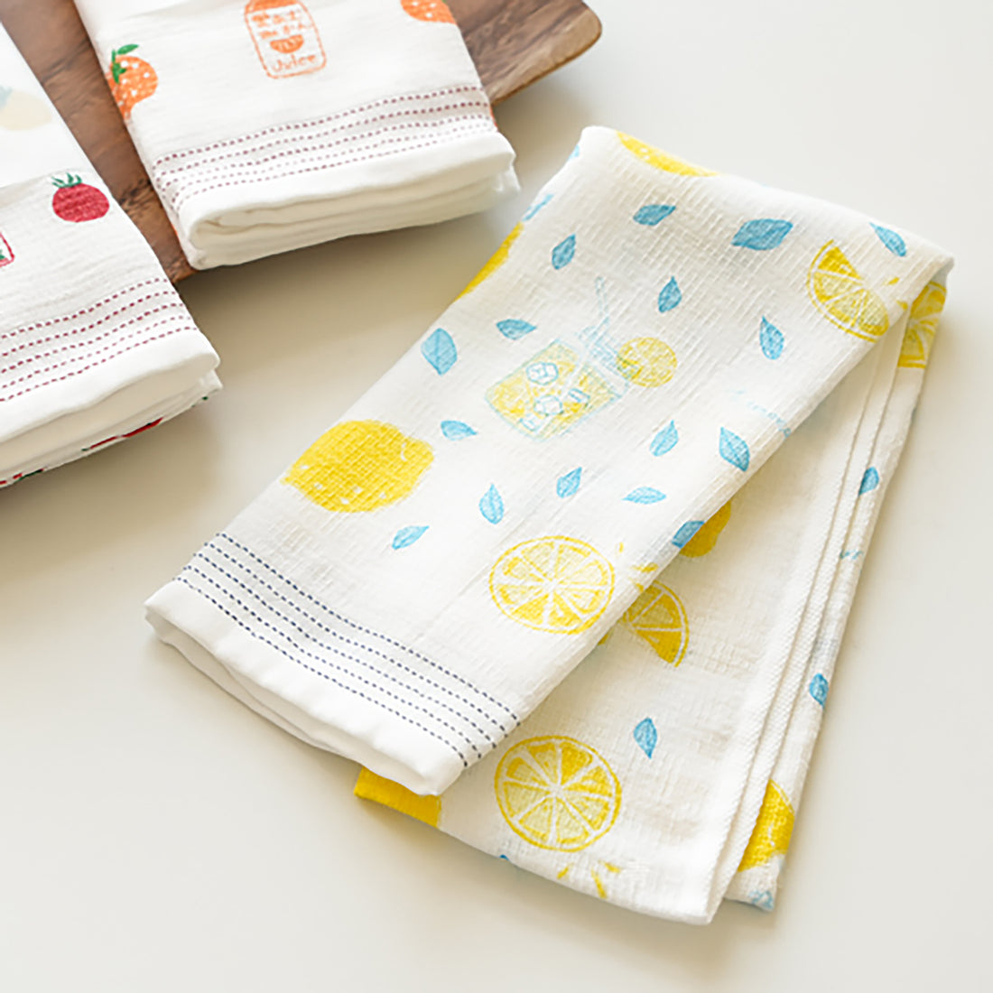 Serviette japonaise longue en coton Kontex série nature