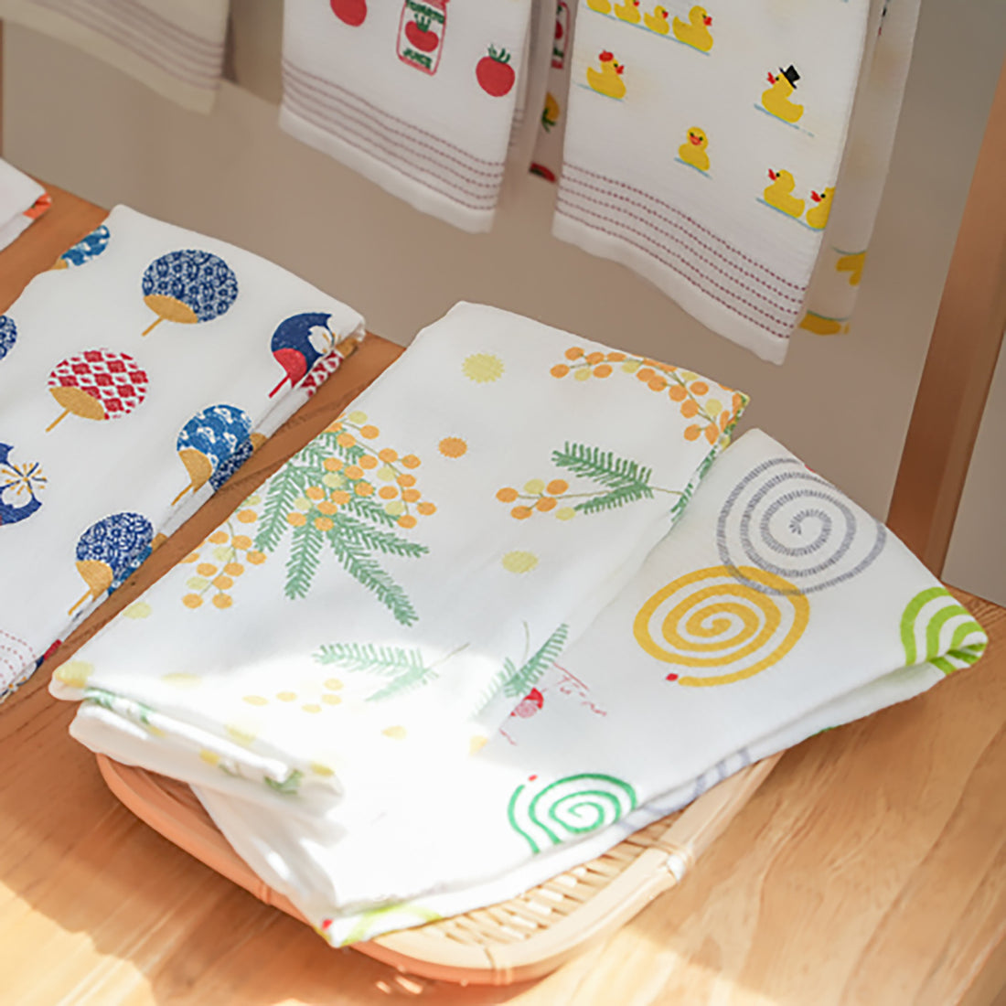 Serviette japonaise longue en coton Kontex série nature