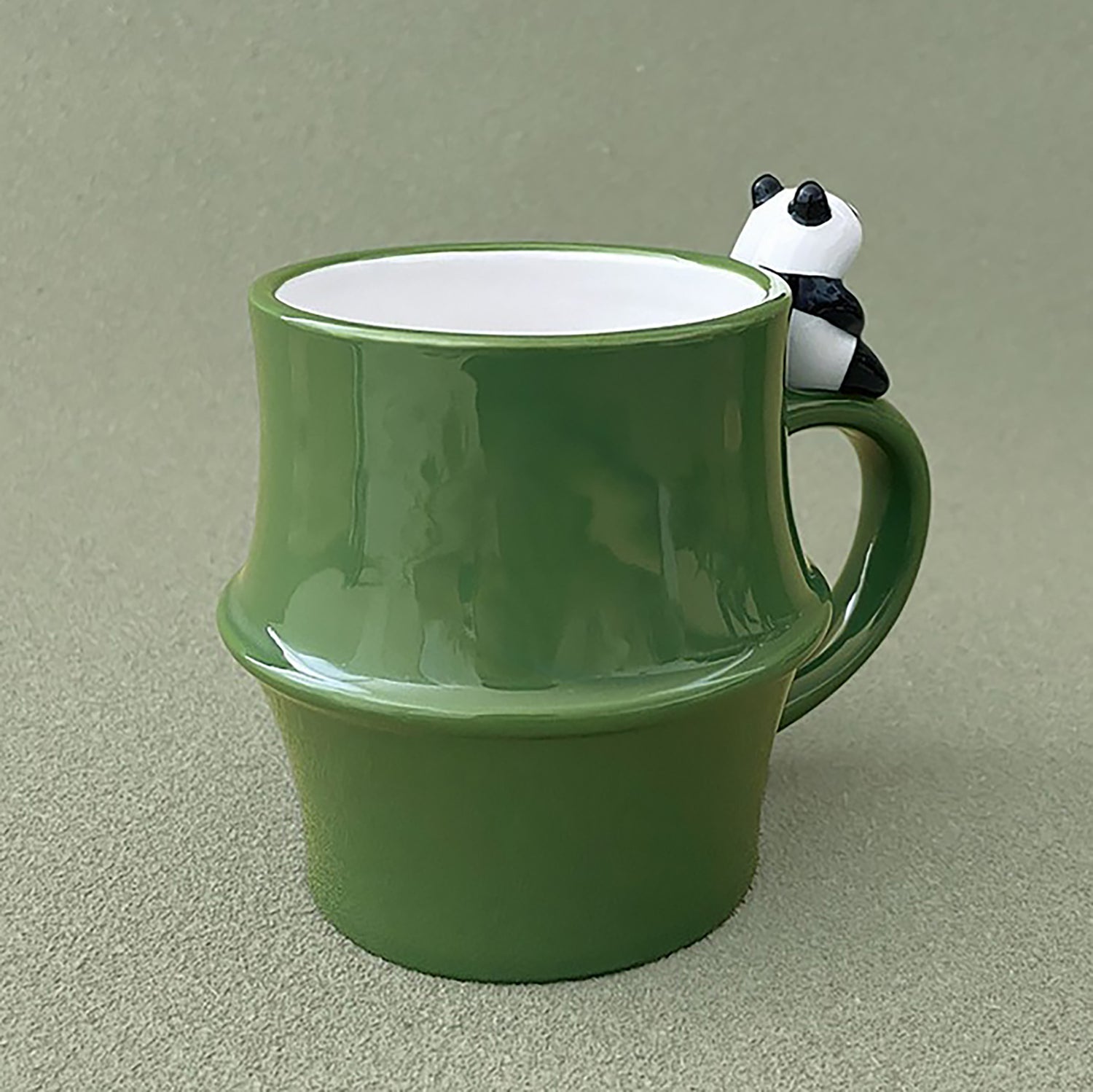 Mug en céramique en forme bambou