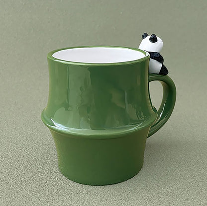 Mug en céramique en forme bambou