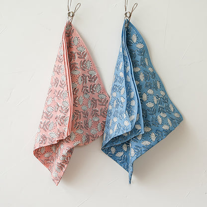 Serviette japonaise en coton imprimé à la main 