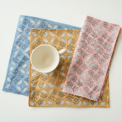 Serviette japonaise en coton imprimé à la main 