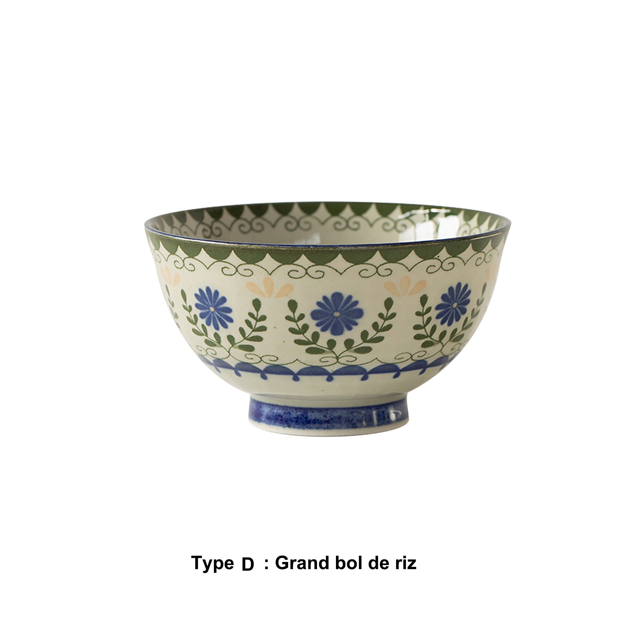 Mino-yaki "Green Garden" ceramic tableware