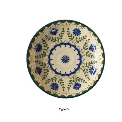 Mino-yaki &quot;Green Garden&quot; ceramic tableware