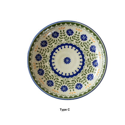 Mino-yaki &quot;Green Garden&quot; ceramic tableware
