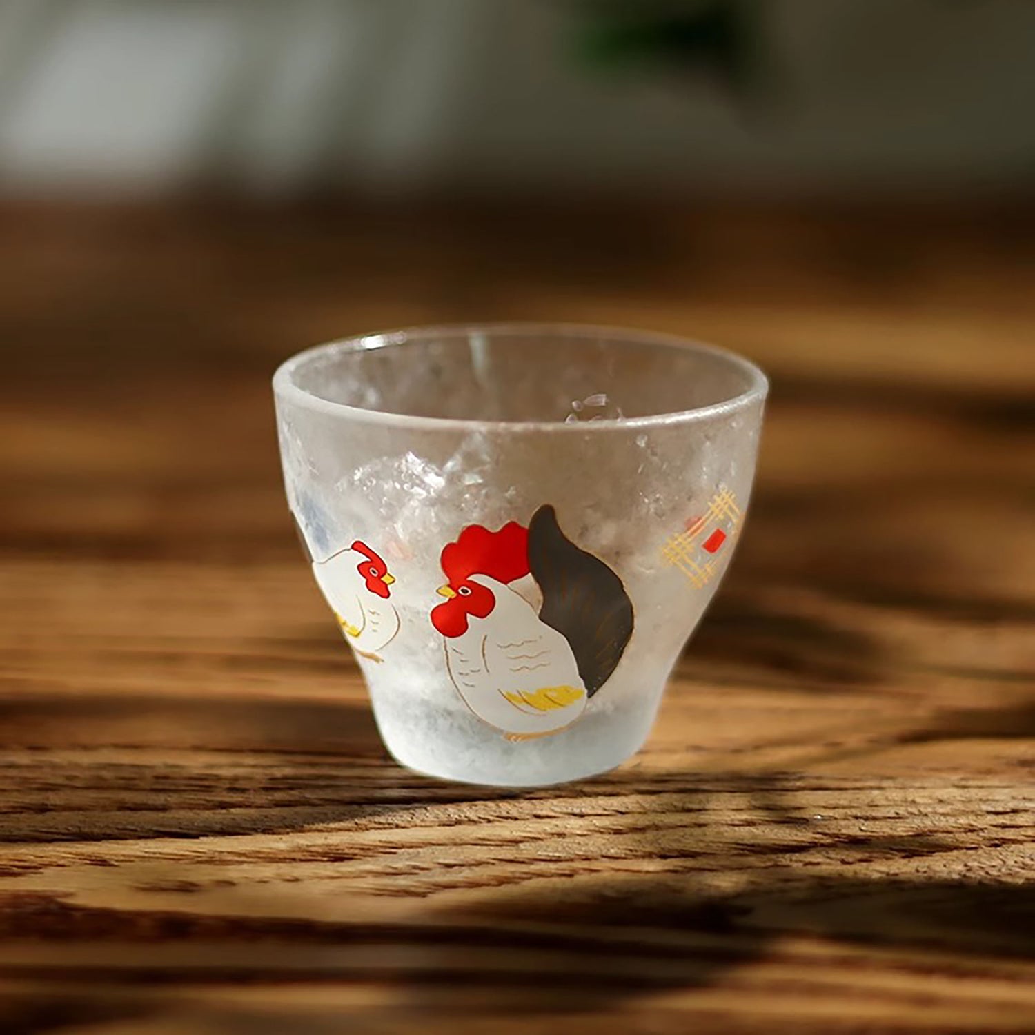 Verre à saké japonais en verre givré Aderia