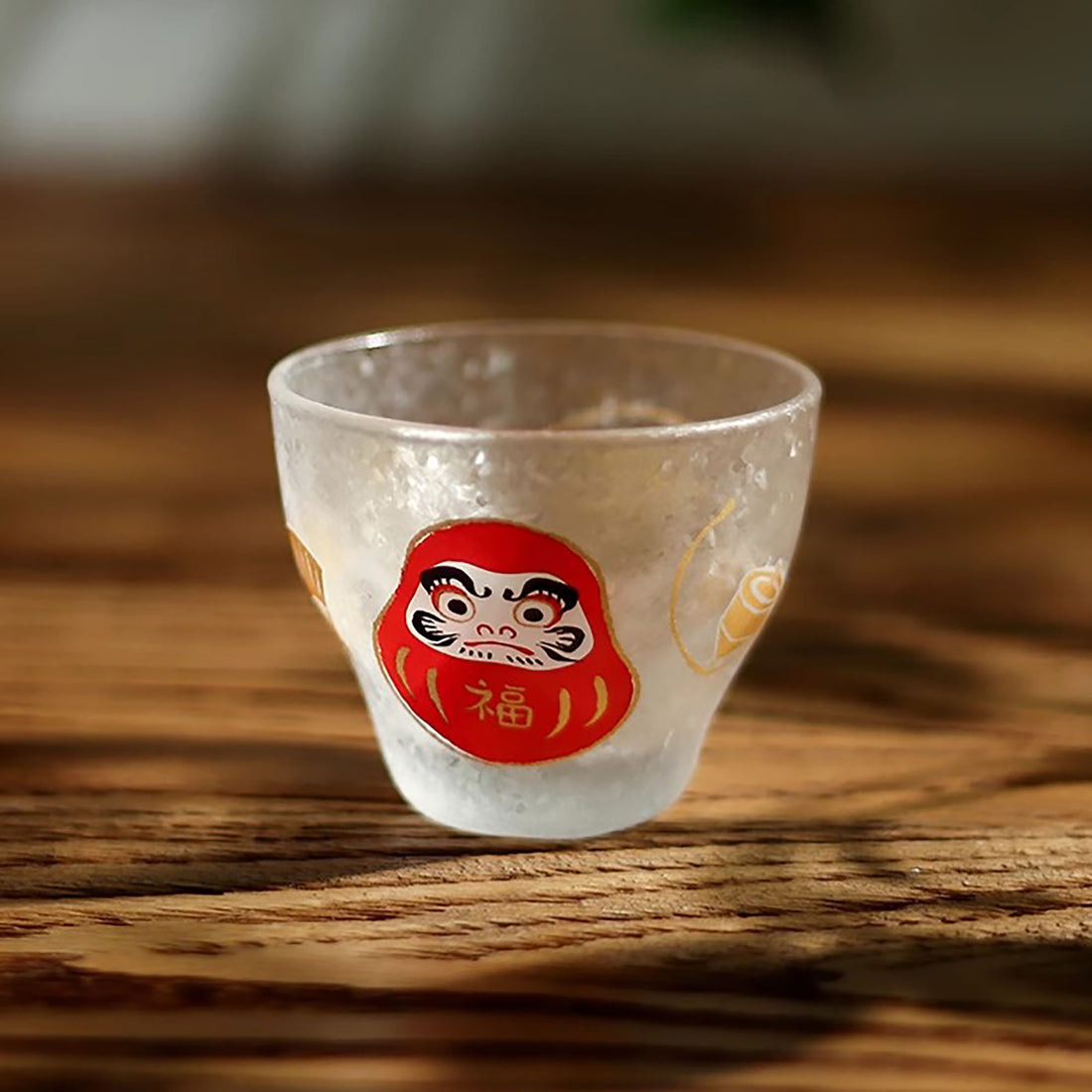 Verre à saké japonais en verre givré Aderia