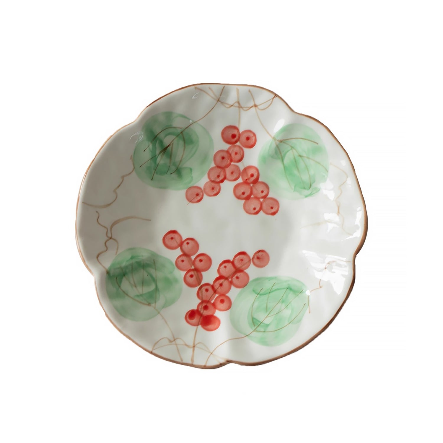 Assiette en céramique Minoyaki style campagne japonaise